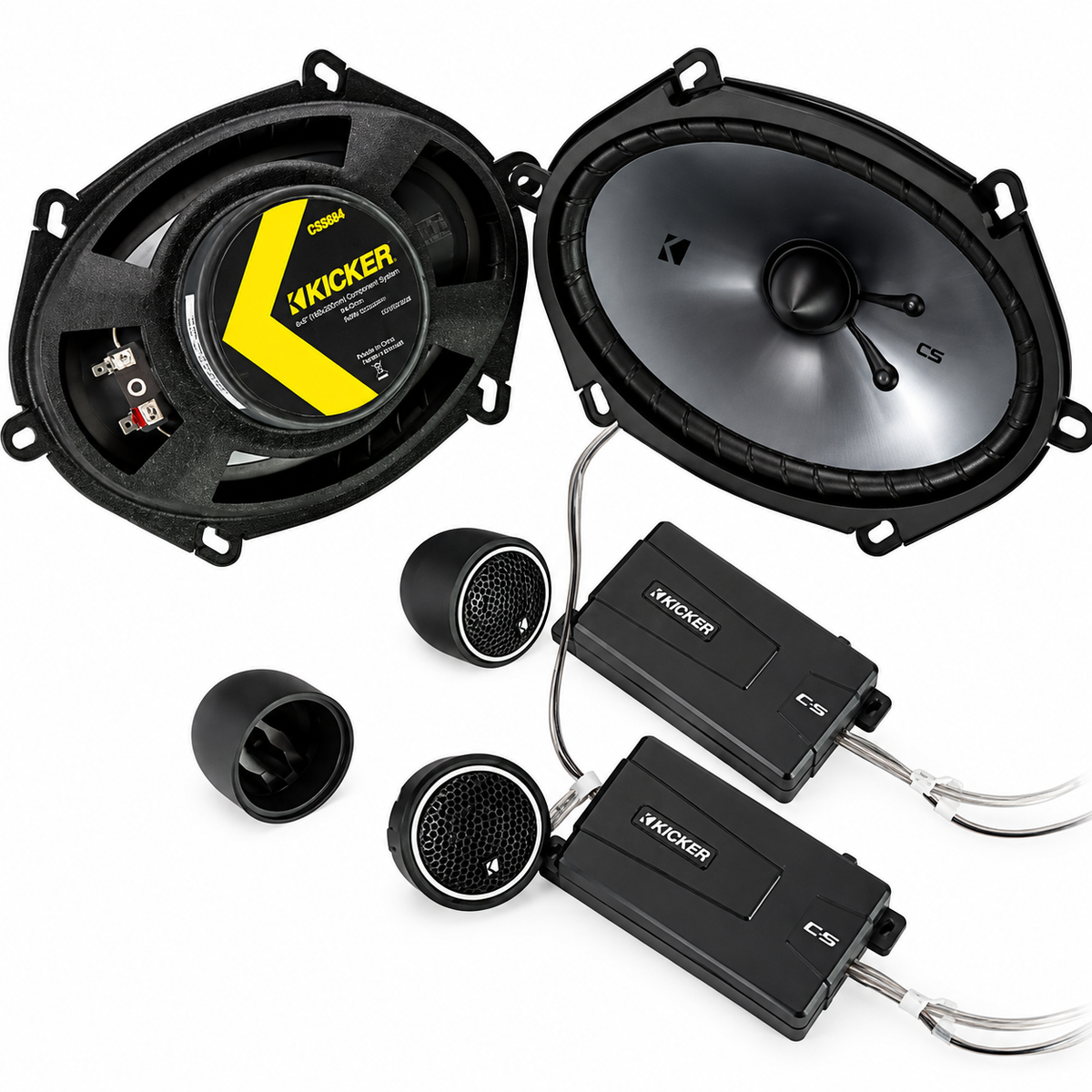 Kicker 46CSS684 6x8 CS Component Speakers