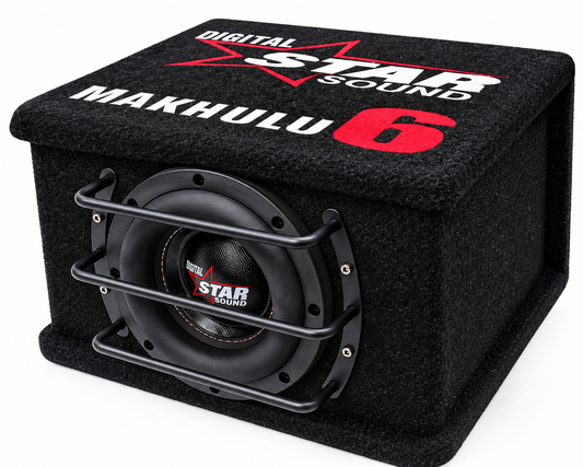 Starsound SSW-MK-6000A Makhulu Series 6.5″ 6000w/300rms Compact Subwoofer with Amplifier & Enclosure
