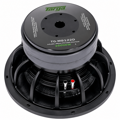 Targa TG-MB122D Mamba Series 12″ DVC D2 Subwoofer (26000W)