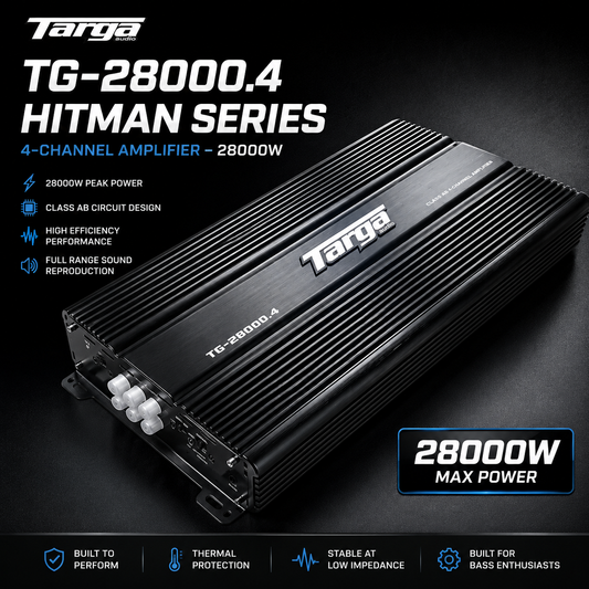 Targa TG-28000.4 Hitman Series 4-Channel Amplifier - 28000W