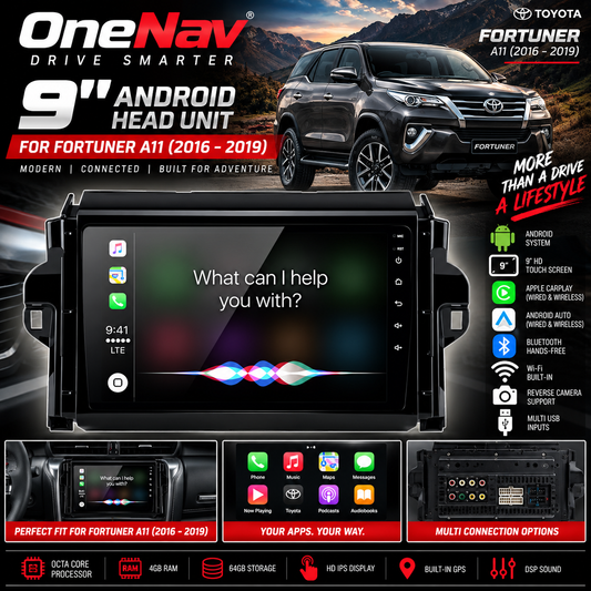 OneNav 9inch for Fortuner A11 2016-2019