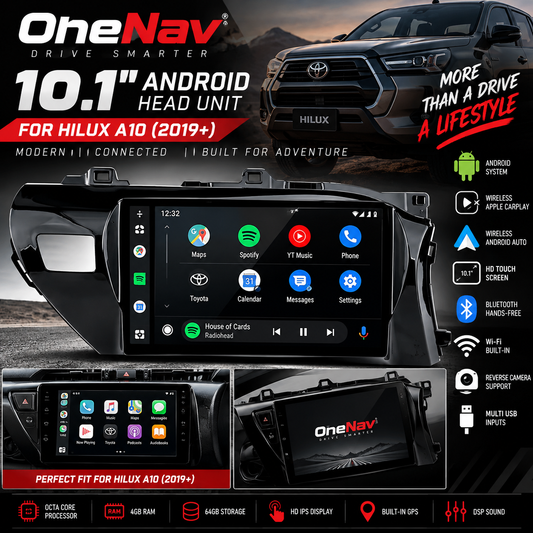 OneNav 10.1inch for Hilux A10 2019+